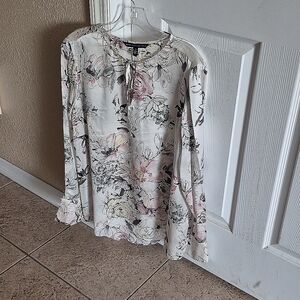 WHBM multi colored silk blouse.